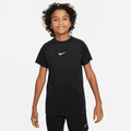 Nike Pro Older Kids' (Boys') Dri-FIT Short-Sleeve Top - Black - 50% Recycled Polyester