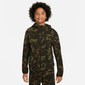 Nike Tech Fleece Older Kids' (Boys') Camo Full-Zip Hoodie - Black