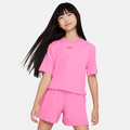 Nike Sportswear Older Kids' (Girls') Short-Sleeve Top - Red
