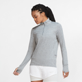 Nike Element Women's 1/2-Zip Running Top - Grey - 50% Recycled Polyester