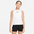 Nike Victory Older Kids' (Girls') Dri-FIT Tennis Tank Top - White - 50% Recycled Polyester