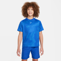Nike Multi Older Kids' (Boys') Dri-FIT Short-Sleeve Top - Blue - 50% Recycled Polyester