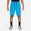 Nike Tech Fleece Older Kids' (Boys') Shorts - Blue - 50% Sustainable Blends