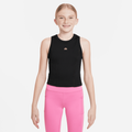 Nike Girls' Dri-FIT Tank Top - Black - 50% Recycled Polyester