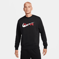 Nike Air Men's Fleece Crew-Neck Sweatshirt - Black