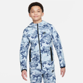 Nike Tech Fleece Older Kids' (Boys') Camo Full-Zip Hoodie - Blue