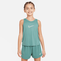 Nike One Older Kids' (Girls') Dri-FIT Training Tank Top - Green - 50% Recycled Polyester