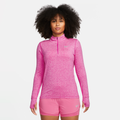 Nike Element Women's 1/2-Zip Running Top - Pink - 50% Recycled Polyester
