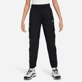 Nike Sportswear Older Kids' (Girls') High-Waisted Woven Cargo Trousers - Black