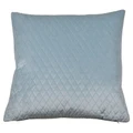 Bolero Quilted Velvet Euro Cushion, Baby Blue