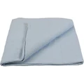Amal Cotton Waffle Weave Blanket, 260x220cm, Baby Blue