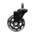 Slipstick Rollerblade Replacement Office Chair Wheels, Set of 5, Black