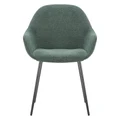 Fido Commercial Grade Waterproof Fabric Dining Armchair, Green