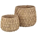 Miley 2 Piece Water Hyacinth Basket Set