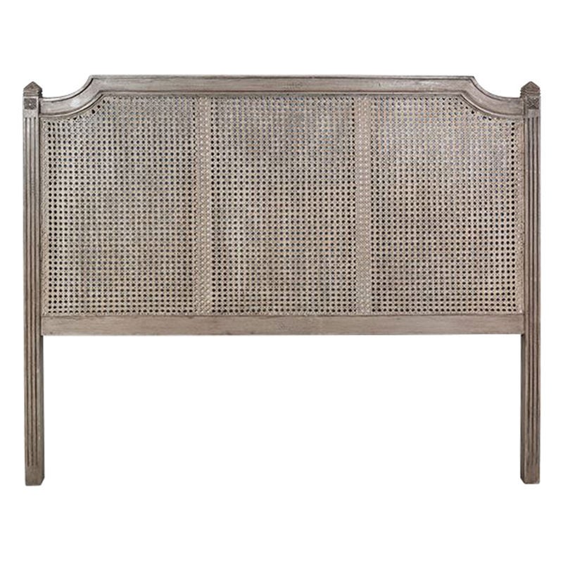 Marlo Rattan & Timber Bed Headboard, King