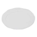 Ecoche Stoneware Oval Platter, Large, White