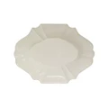 Vienna Stoneware Oval Salad Bowl, Off White