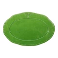 Ecoche Stoneware Oval Platter, Large, Green