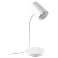 Jasper Scandi Desk Table Lamp, White