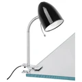 Lara Metal Adjustable Clamp Desk Lamp, Black