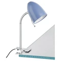 Lara Metal Adjustable Clamp Desk Lamp, Blue
