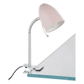Lara Metal Adjustable Clamp Desk Lamp, Pink