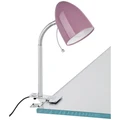 Lara Metal Adjustable Clamp Desk Lamp, Purple