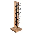 Orbec Reclaimed Timber & Iron Bottle Stand, Natural / Black