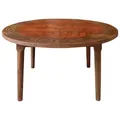 Alloway Mango Wood Round Coffee Table, 90cm