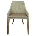 Delano Resin Wicker Outdoor Dining Chair, White