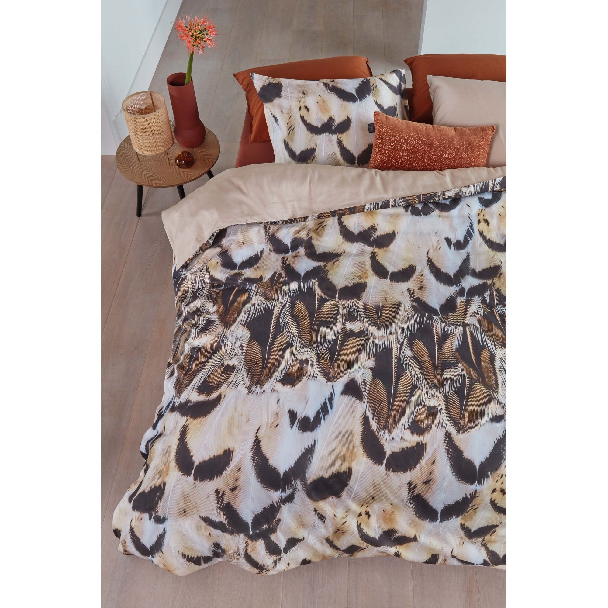 Beddinghouse Giselle Natural Cotton Sateen Quilt Cover Set, King