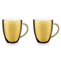 VTWonen Michallon Porcelain Regular Mug, Set of 2, Gold