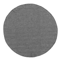 VTWonen Herringbone Cotton Linen Round Placemat, Black