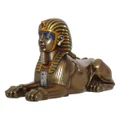 Cast Bronze Egyptian Mythology Figurine, Sphinx