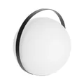 Juan Portable LED Ball Lamp, White / Black