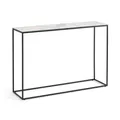 Ruis Ceramic Topped Steel Console Table, 110cm, Kalos White