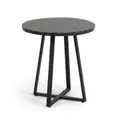 Ira Terrazzo Top Steel Round Dining Table, 70cm