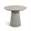 Azkain Cement Outdoor Round Dining Table, 90cm