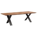 Indosoul Montage Teak Timber & Metal Outdoor Dining Table, 260cm
