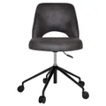 Albury Commercial Grade Eastwood Fabric Gas Lift Office Chair, V2, Slate / Black