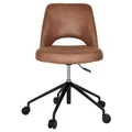 Albury Commercial Grade Eastwood Fabric Gas Lift Office Chair, V2, Tan / Black