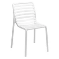 Doga Italian Made Commercial Grade Stackable Indoor / Outdoor Dining Chair, White