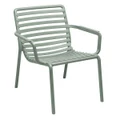 Doga Italian Made Commercial Grade Stackable Indoor / Outdoor Lounge Armchair, Mint