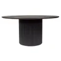 Arlo Wooden Round Dining Table, 150cm, Black