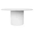 Arlo Wooden Round Dining Table, 150cm, White