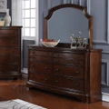 Barton Solid Timber 8 Drawer Dresser with Mirror