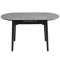 Gael Oval Ceramic Top Pop Up Extension Dining Table, 110-140cm, Greystone