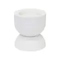 Amira Metal Candle Holder, Small, White