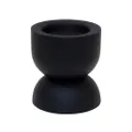 Amira Metal Candle Holder, Small, Black