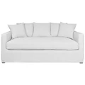 Austinmer Fabric Slipcover Sofa, 2.5 Seater, Cloud